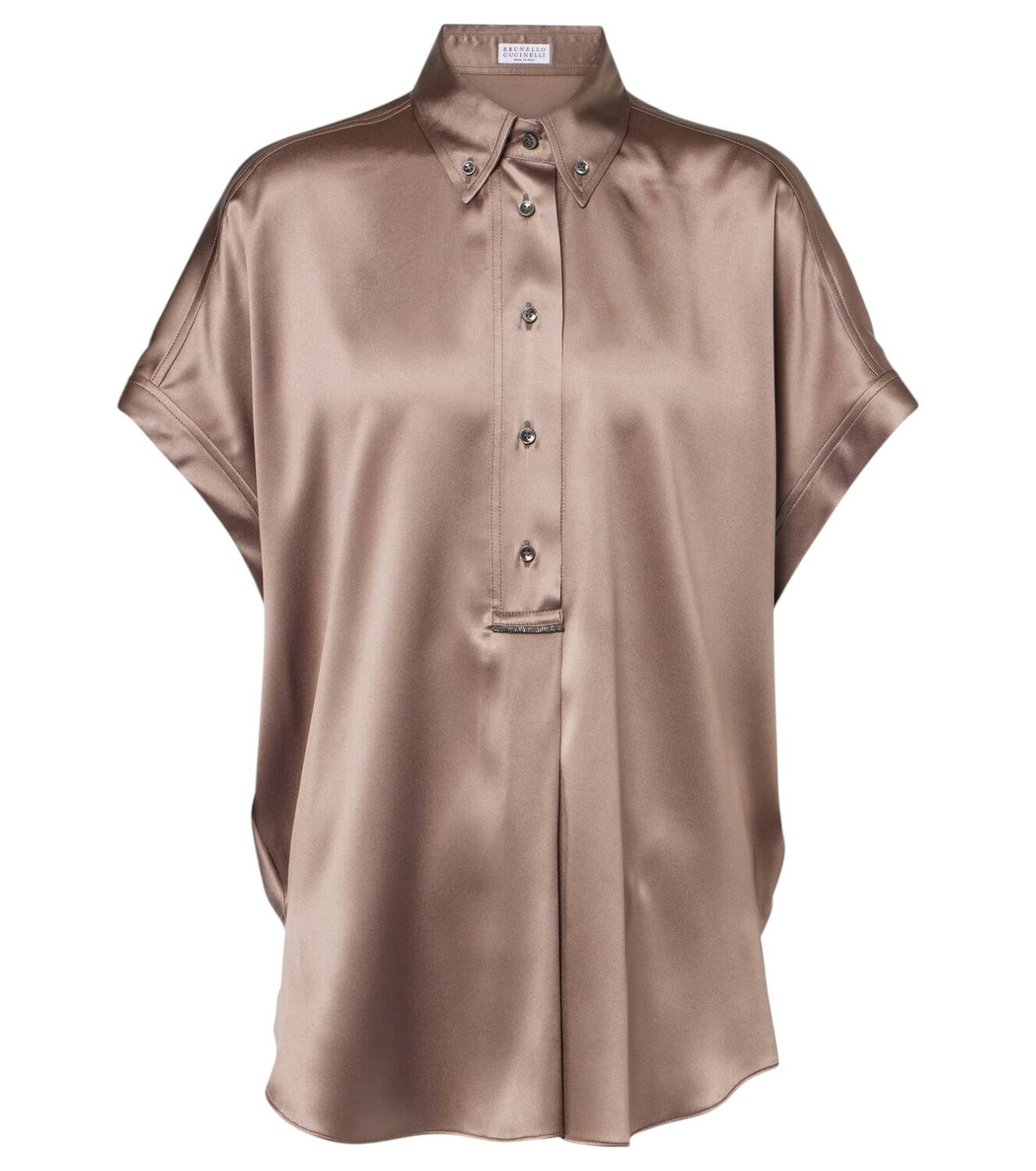Brunello Cucinelli Multicolor Silk Shortsleeve Shirt main image 1