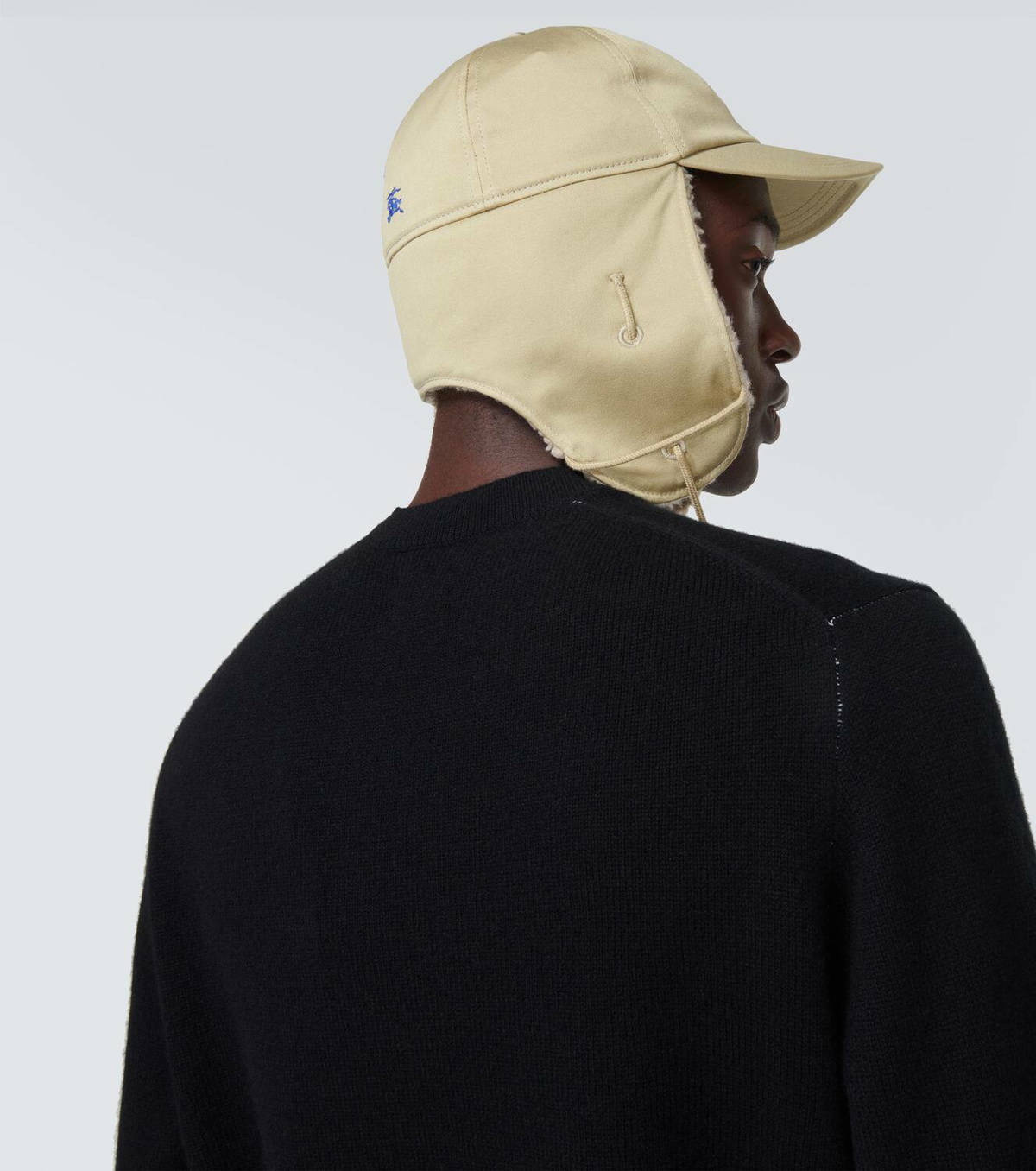 Burberry shearling baseball cap unisex Shearling hat Burberry Ecru size L International in  main image 2