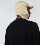 Burberry Faux-shearling trimmed cotton hat