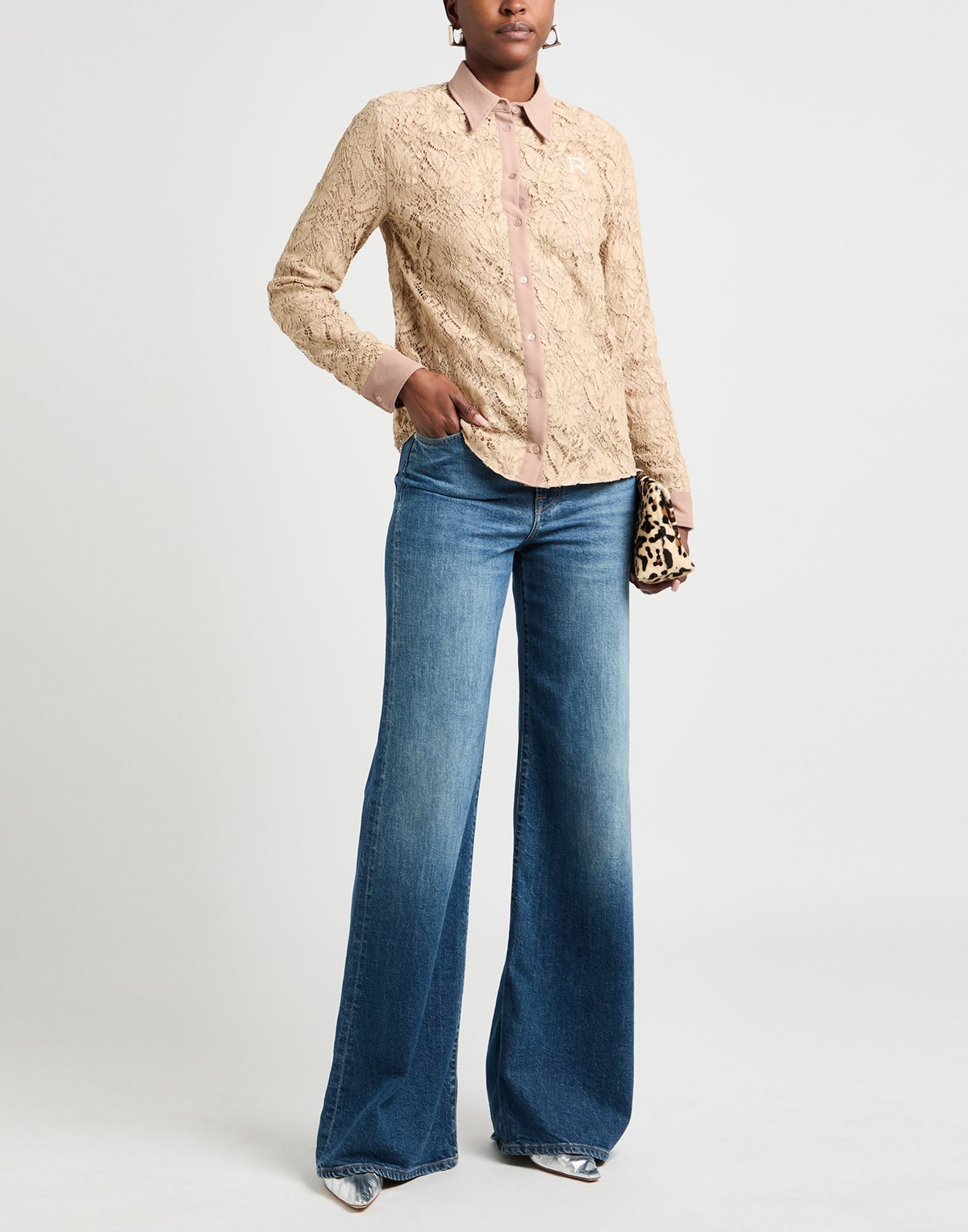 Rochas Womens Shirt in Beige