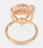 Bucherer Fine Jewellery Peekaboo 18kt rose gold ring with morganite and diamonds