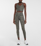 Varley - Walker snake-print sports bra