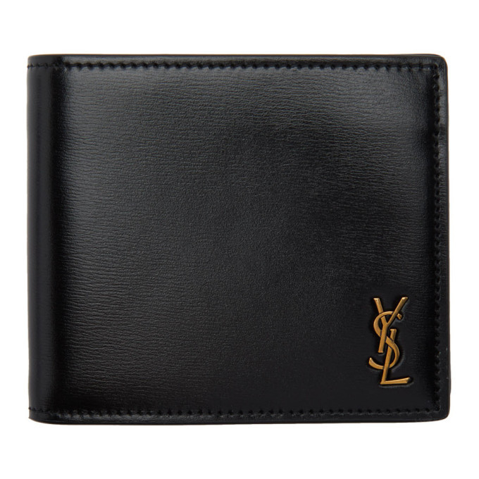 Photo: Saint Laurent Black Tiny Monogram East/West Wallet