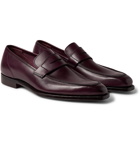 George Cleverley - George Full-Grain Leather Penny Loafers - Burgundy