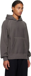 Engineered Garments Gray Fleece Raglan Hoodie