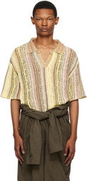 VITELLI Beige Open Placket Polo