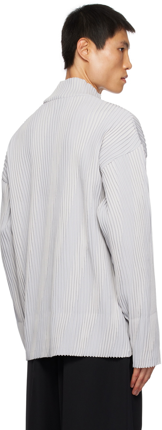 stein Gray Dropped Shoulders Turtleneck