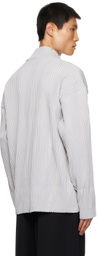 stein Gray Dropped Shoulders Turtleneck