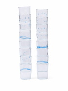 NIKO JUNE Blue Soft Serve Line Glass Set
