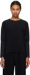 HOMME PLISSÉ ISSEY MIYAKE Black Basics Long Sleeve T-Shirt