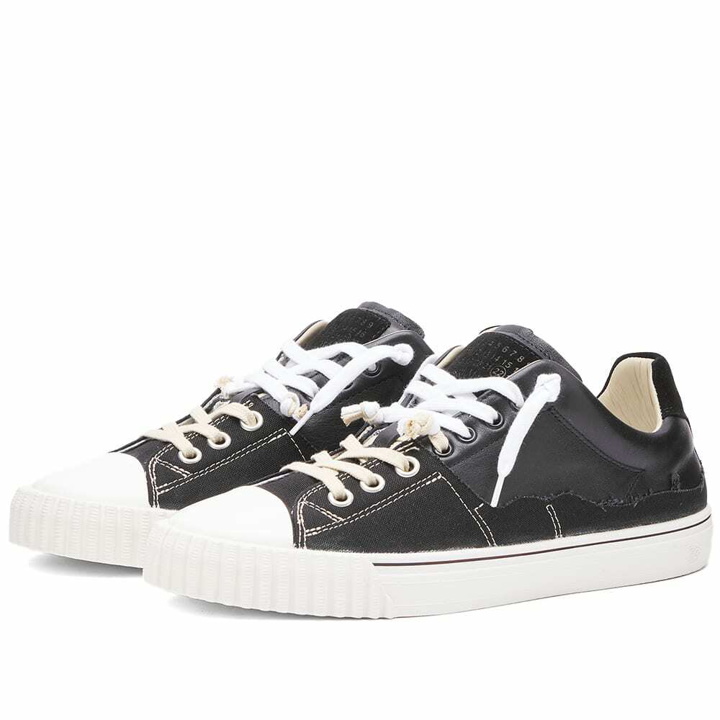 Photo: Maison Margiela Men's Evolution Sneakers in Black/Black