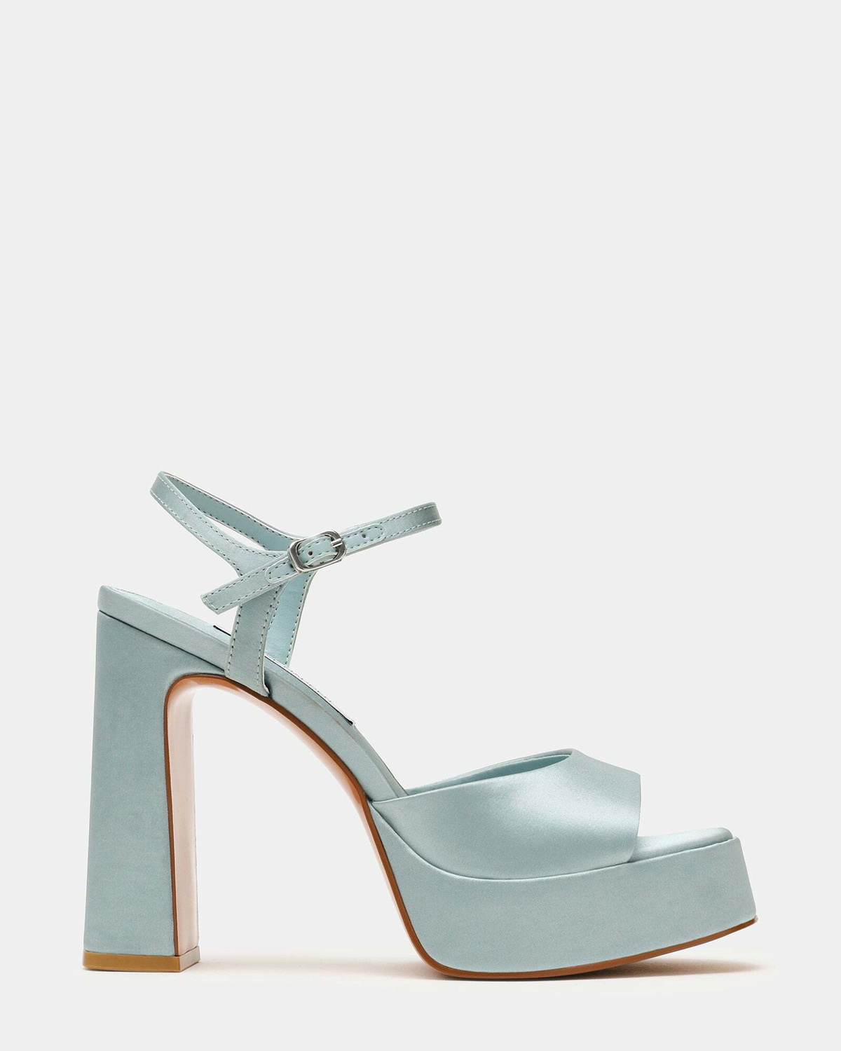 Steve Madden Liandra Heels in Green Satin