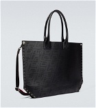 Christian Louboutin - Laser-cut leather tote bag