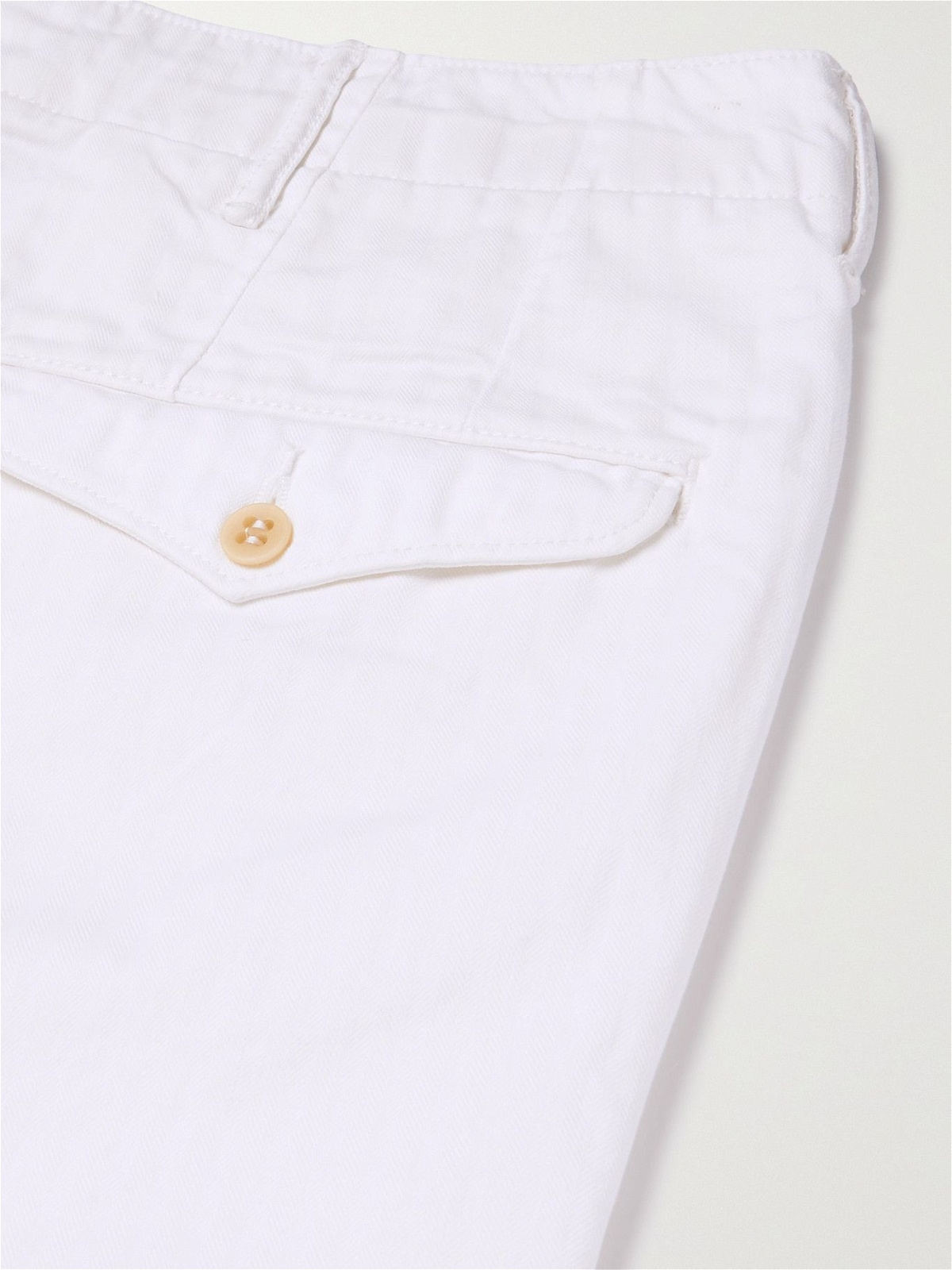 RRL - Herringbone Cotton Shorts - White RRL