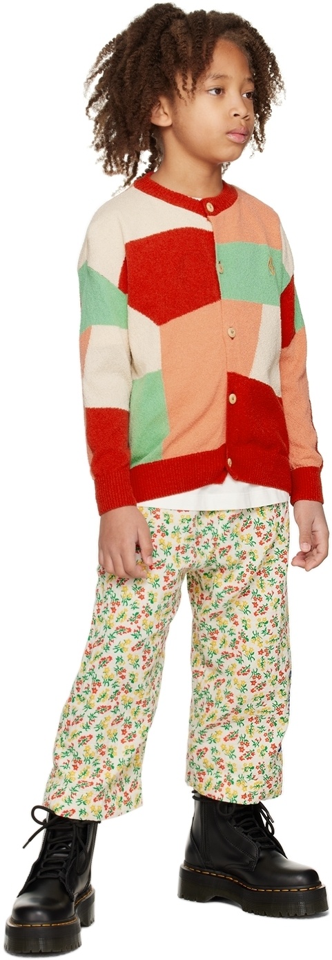 The Animals Observatory Kids Multicolor Toucan Cardigan
