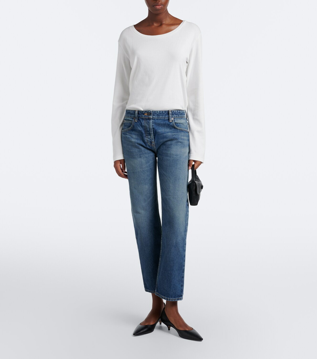 The Row Sally Small leather top-handle bag