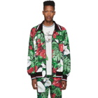 Dolce and Gabbana Multicolor Anthurium Print Track Jacket