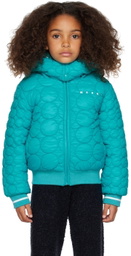 Marni Kids Blue Embroidered Jacket