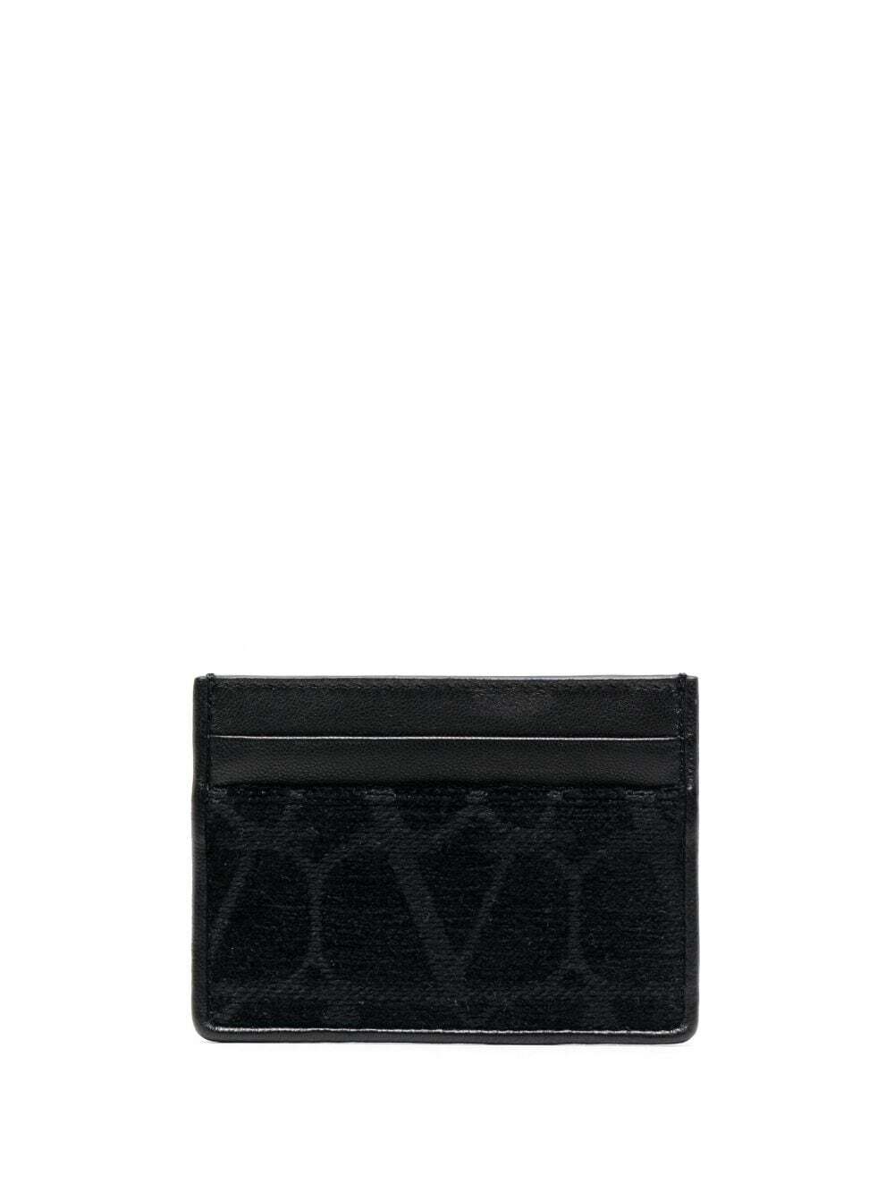 Valentino Garavani VLOGO - Credit card holder for Man - Black -  3Y2P0T83WAW0NO