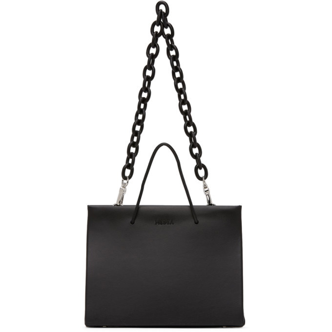 Medea Black Leather Chain Hanna Bag
