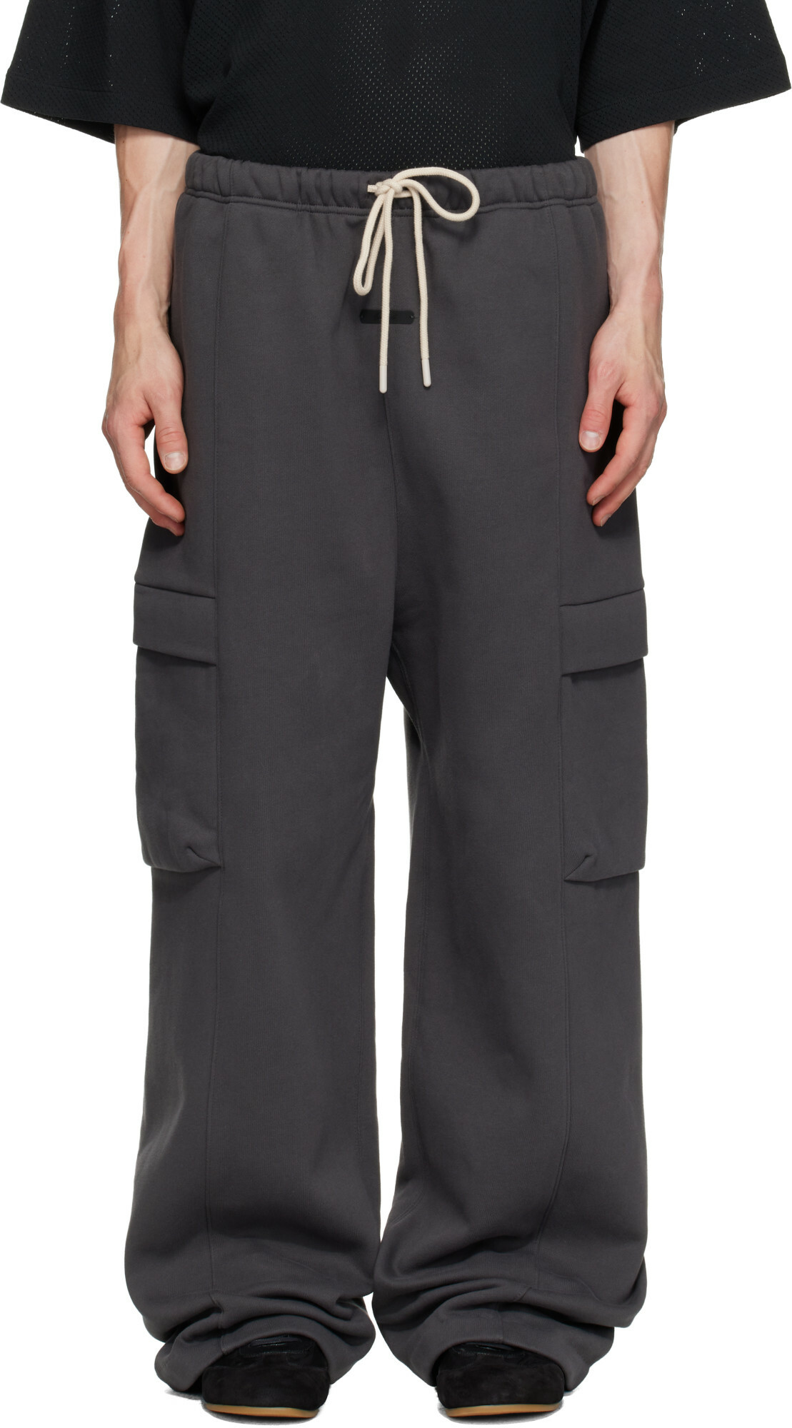 Fear Of God Essentials Bonded Nylon Field Pant Black Cargo Pants