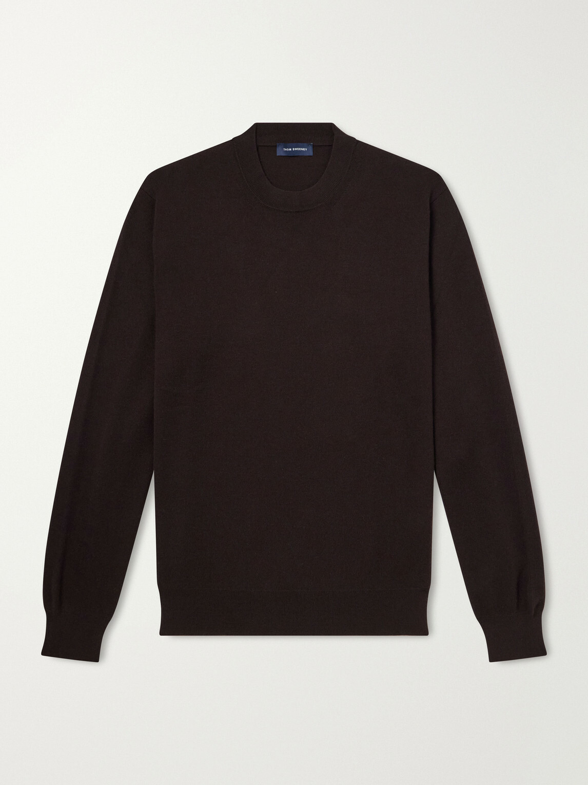 Thom Sweeney - Cashmere and Silk-Blend Jersey Sweater - Brown