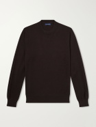 Thom Sweeney - Cashmere and Silk-Blend Jersey Sweater - Brown