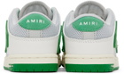 AMIRI Kids Green & Gray Mesh Skel Top Low Sneakers