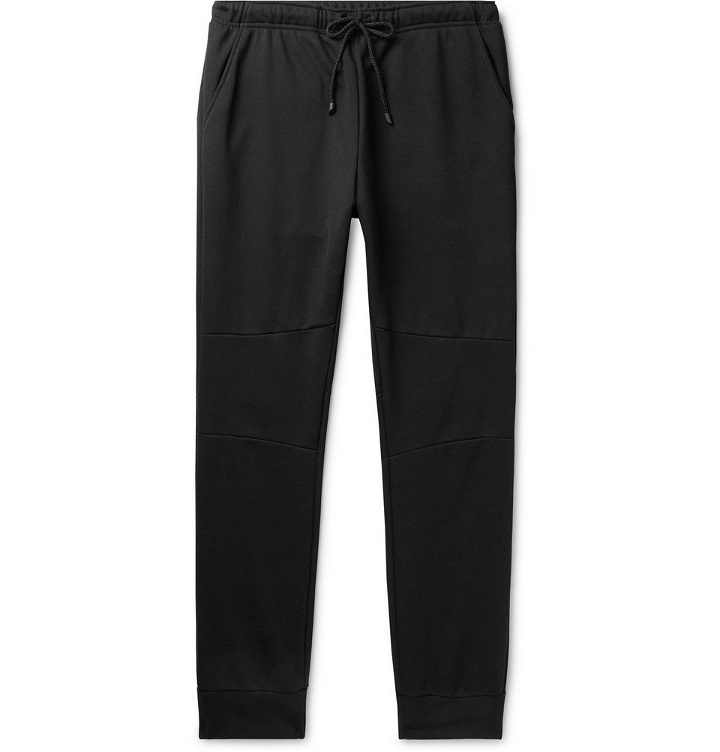 Photo: Fendi - Bag Bugs Tapered Appliquéd Loopback Cotton-Jersey Sweatpants - Men - Black