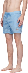 Moncler Blue Patch Swim Shorts