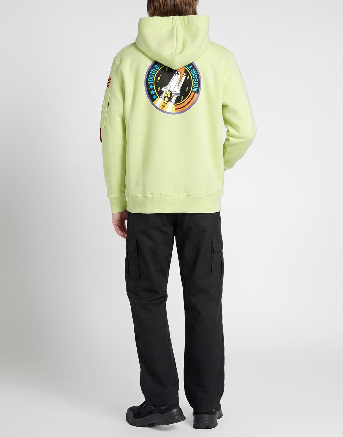 Alpha Industries Mens Sweatshirt in Lime green