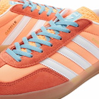 Adidas Men's Gazelle Indoor Sneakers in Beam Orange/White