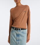 Vivienne Westwood Draped ribbed-knit top