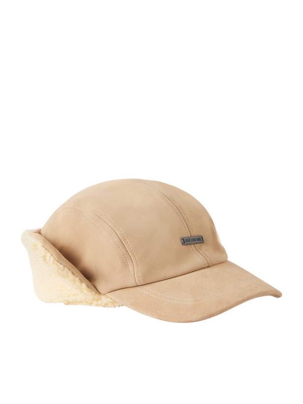 Photo: Aimé Leon Dore - Shearling-Trimmed Suede Trapper Cap - Brown