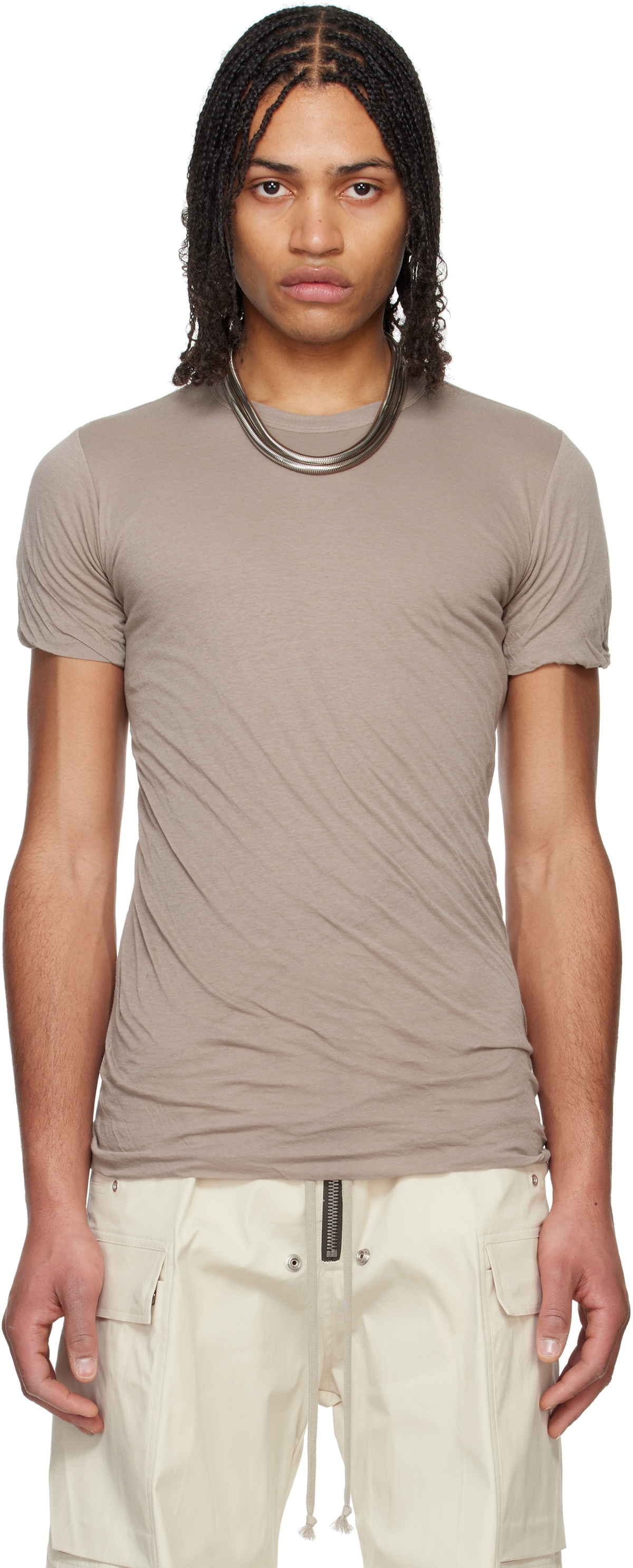 【Rick Owens】Hollywood Ziggy Tシャツ RICK OWENS DRKSHDW Hollywood Tommy $395 Black Cotton T-shirt