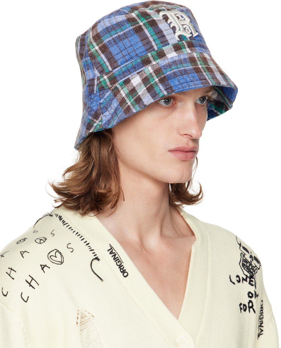 R13 Blue Layered Bucket Hat