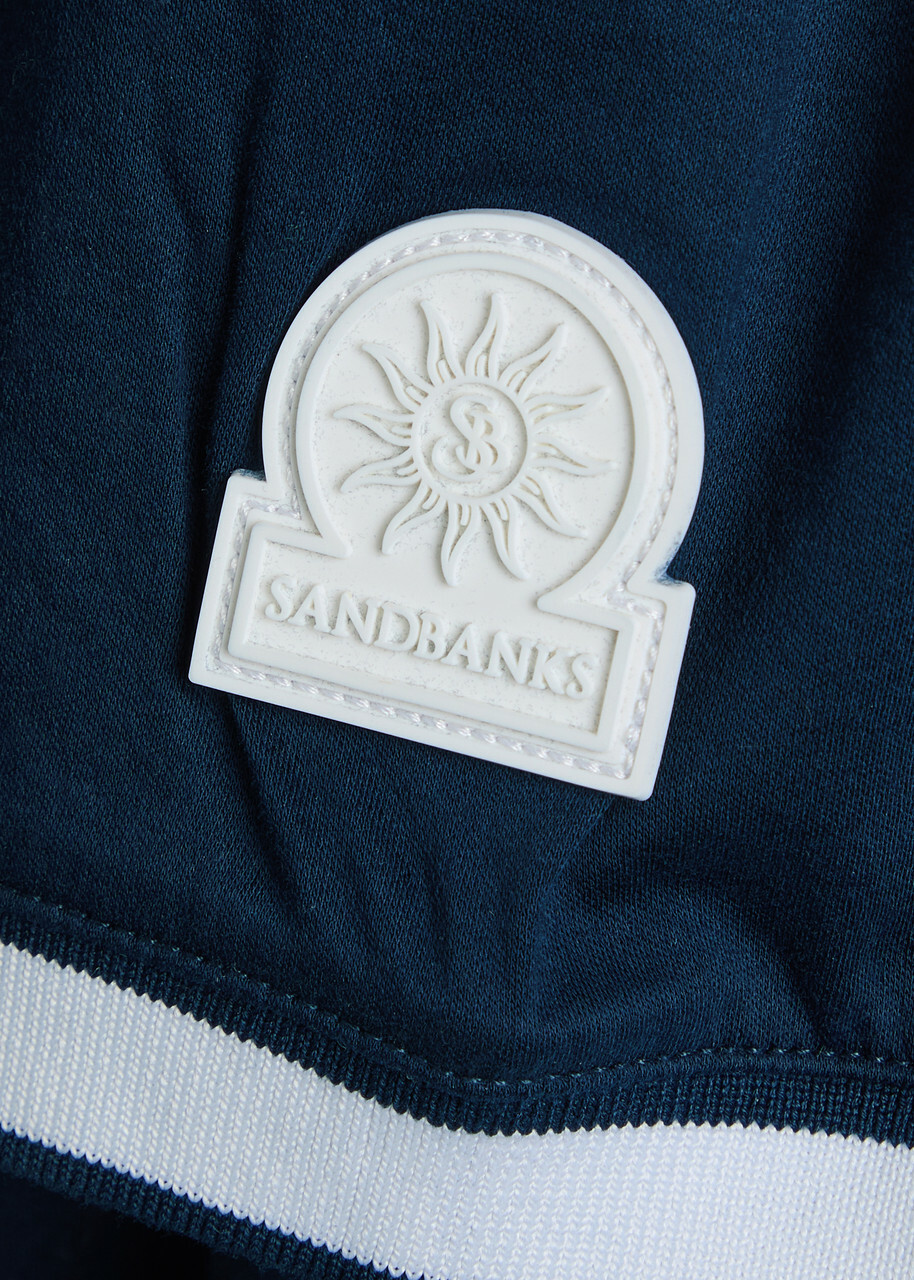 Sandbanks Logo Cotton Polo Shirt Navy