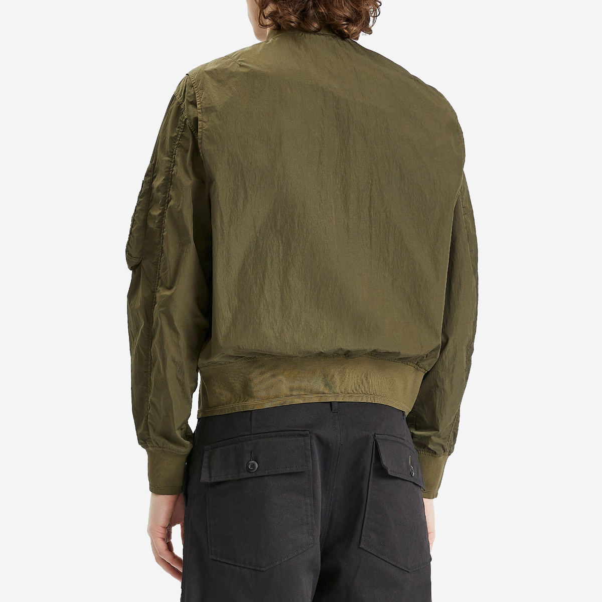 C.P. Company Men's Chrome-R Multipocket Bomber Jacket in Ivy Green