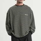 Anglan Men's Striped Long Sleeve in Black