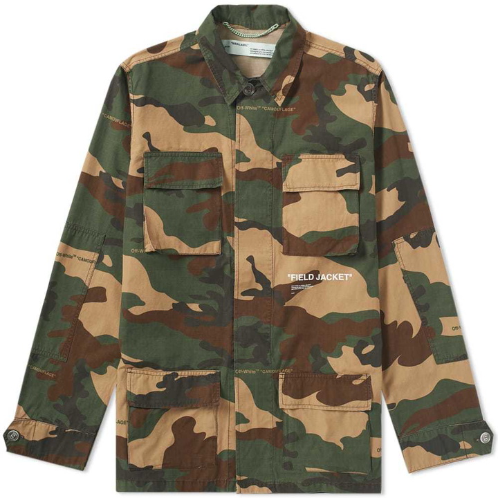 Photo: Off-White Camo Field Jacket Green