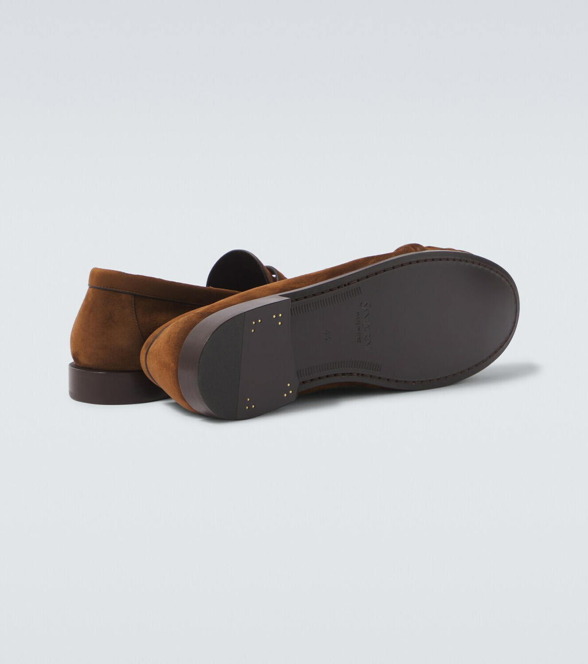 Saint Laurent Le Loafer Cassandre suede penny loafers