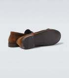 Saint Laurent Le Loafer Cassandre suede penny loafers