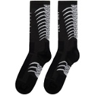 Unravel Black and Grey Bone Socks