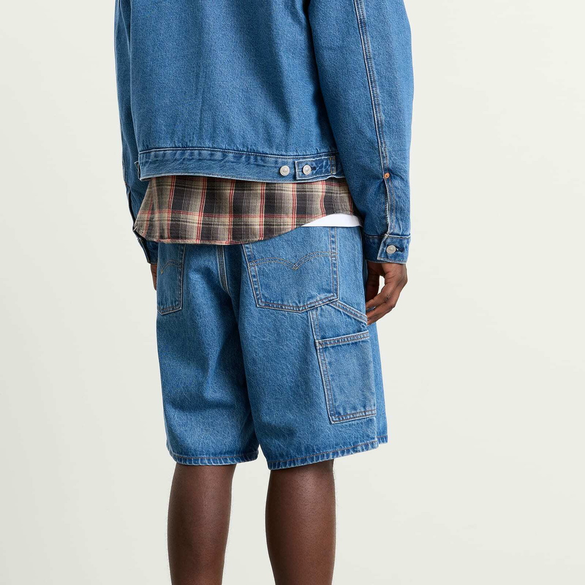 Levi's Men's x Sky High Farm Universe Utility Shorts in Mid Stone Wash