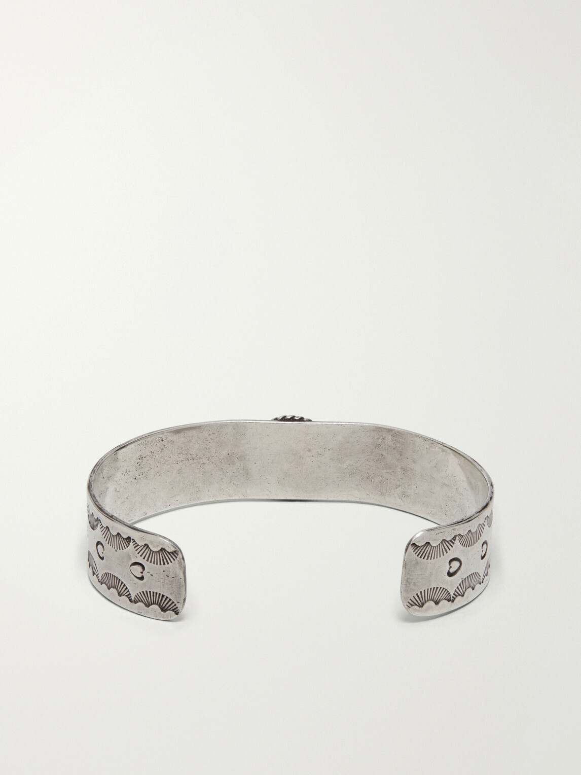 FOUNDWELL - Vintage 1970s Sterling Silver Turquoise Bracelet - Silver