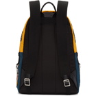 Dolce and Gabbana Blue and Yellow Nylon Prince of Heart Backpack