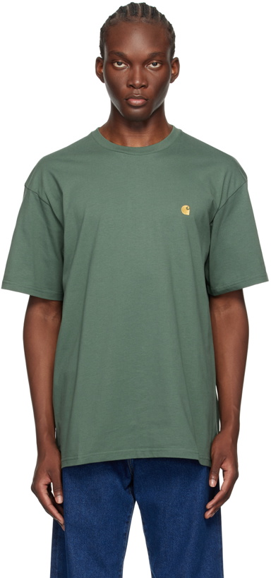 Photo: Carhartt Work In Progress Green Chase T-Shirt