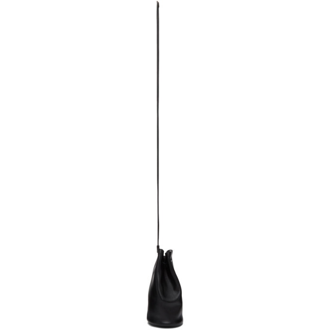 Jil Sander Black Climb Drawstring Bag