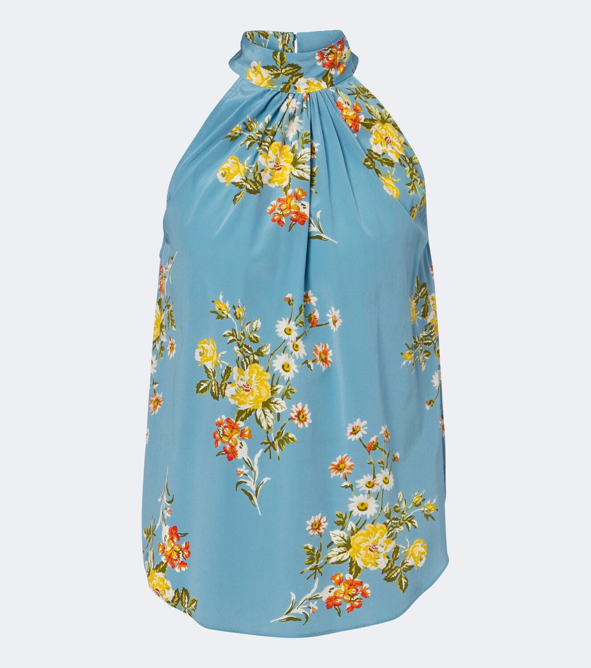 Veronica Beard Kovi floral halterneck silk-blend top