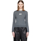 MM6 Maison Margiela Gray Essentials Sweater